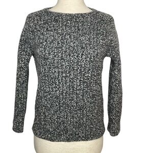 Vince Cashmere  Wool Blend Chunky Sweater Black and White Size Small